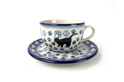 768 Bunzlau Kop en Schotel 1771X Cats and Dogs